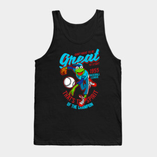 Kermit Baseball Champion Tank Top