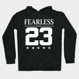 Fearless Psalm 23 Bible Scripture Verse Christian Hoodie