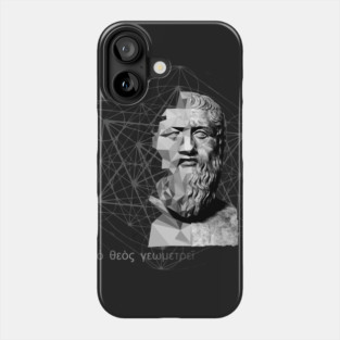Plato vs Geometry dark Phone Case