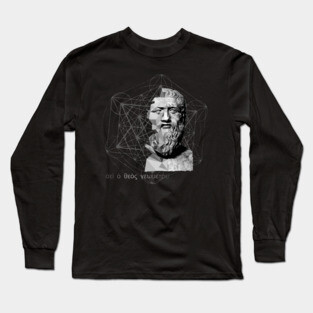 Plato vs Geometry dark Long Sleeve T-Shirt