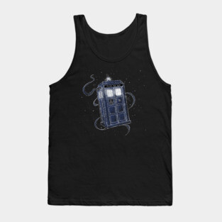 Tardis in The Space Tank Top