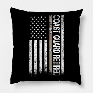 US Coast Guard USCG Retired Pillow