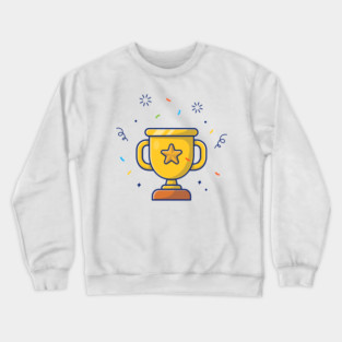 Gold trophy cartoon Crewneck Sweatshirt