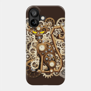 Steampunk Cat Vintage Style Phone Case
