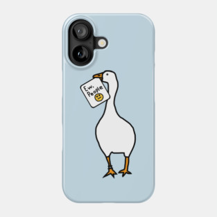 Silly Goose Says Ew People Phone Case