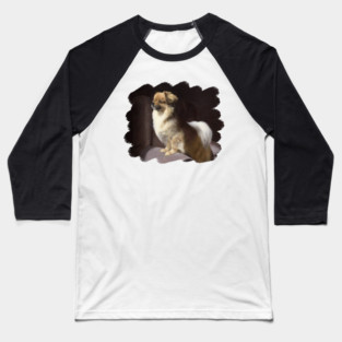 Tibetan Spaniel Painting Baseball T-Shirt