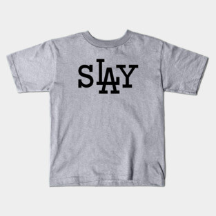 sLAy (Black) Kids T-Shirt