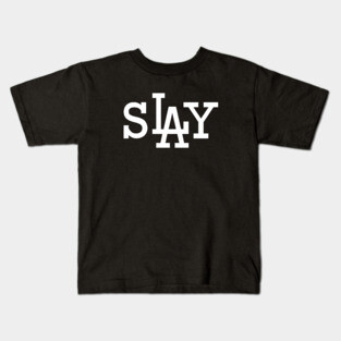 sLAy (White) Kids T-Shirt