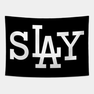 sLAy (White) Tapestry