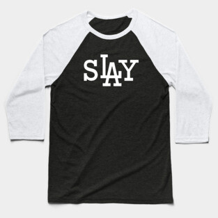 sLAy (White) Baseball T-Shirt