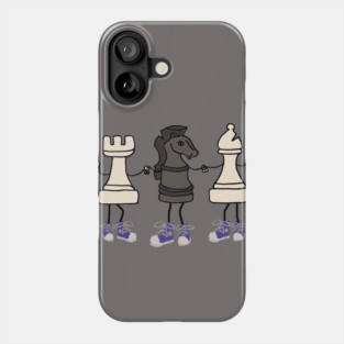 Cool Funny Chess Game Pieces Cartoon Art Phone Case