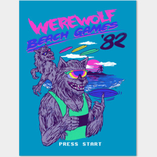 Werewolf Beach Games Posters and Art