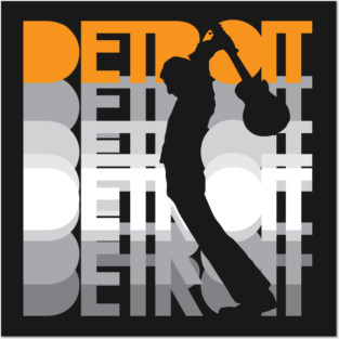 Detroit Guitar Smash Posters and Art