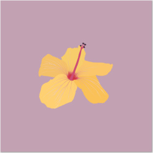 hawaii flower Posters and Art