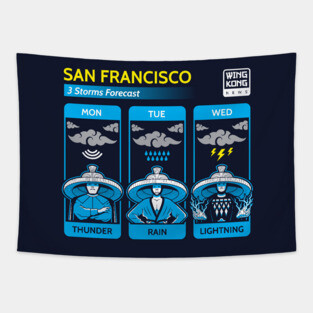 Three Storms Tapestry