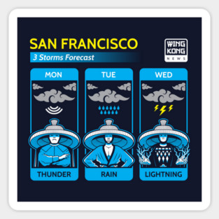 Three Storms Sticker