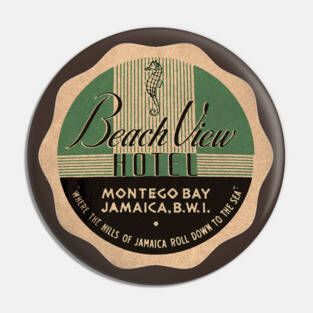 Beach View Jamaica Pin