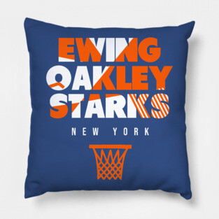 New York Throwback Basketball Pillow