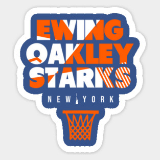 New York Throwback Basketball Sticker