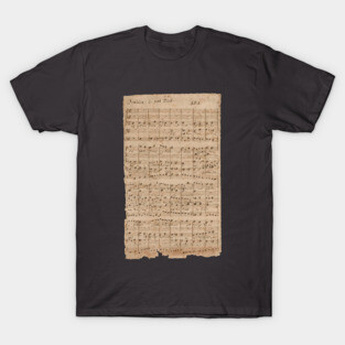 Bach | Original handwritten score by Johann Sebastian Bach T-Shirt