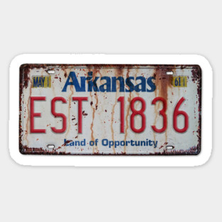 Arkansas - Land of Opportunity Plate Magnet