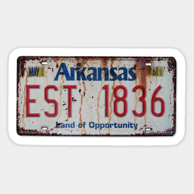 Arkansas - Land of Opportunity Plate Magnet by rt-shirts