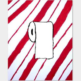 Candy Cane Toilet Paper Posters and Art
