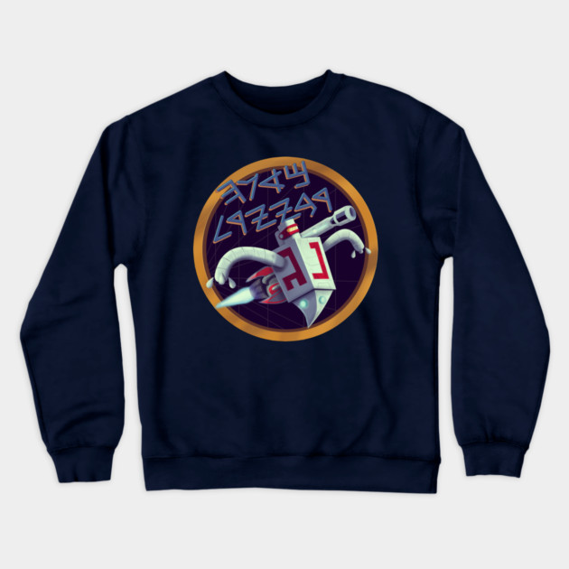 MECHA DREIDEL Crewneck Sweatshirt by droidmonkey