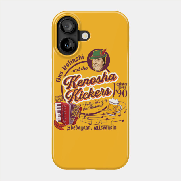 Kenosha Kickers the Polka King of the Midwest Phone Case by Alema Art