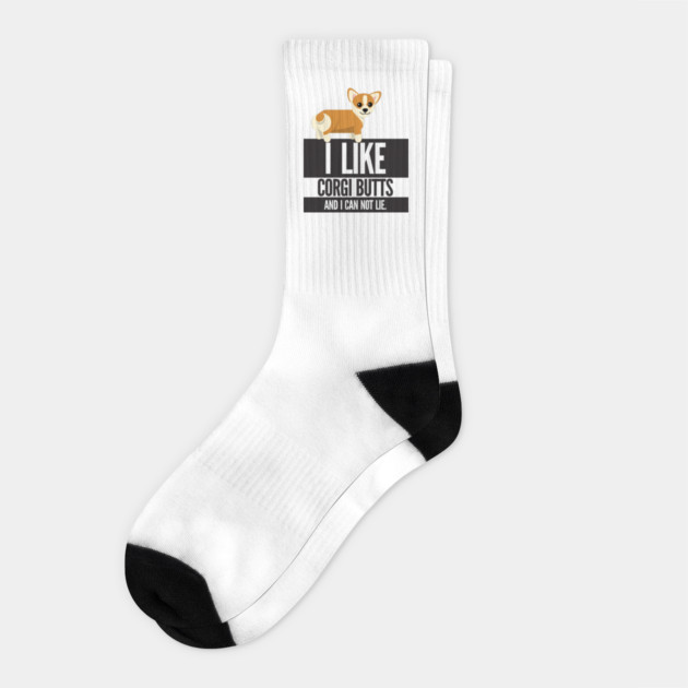 I Like Corgi Butts And I Can Not Lie Socks by Nonstop Shirts