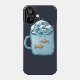 Goldfish cup Phone Case