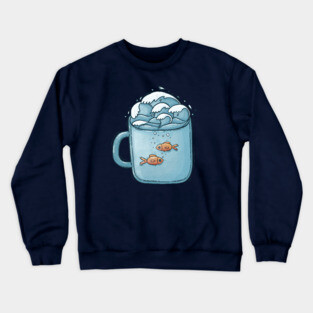 Goldfish cup Crewneck Sweatshirt