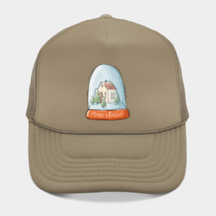 Merry and Bright snow globe Hat