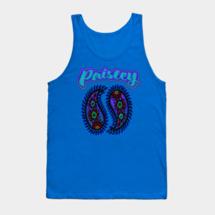 Paisley Blue Tank Top