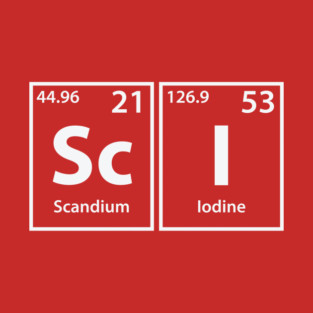 Schism (Sc-H-I-Sm) Periodic Elements Spelling T-Shirt