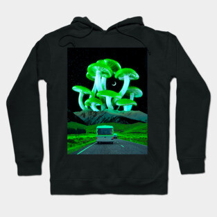 Green Mushrooms (Trippyland) Hoodie