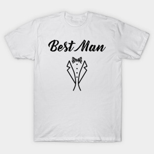 Best Man Bowtie Tuxedo Wedding Gift T-Shirt