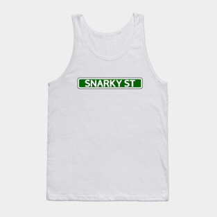 Snarky St Street Sign Tank Top