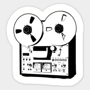 Reel to Reel Audio Player Sticker