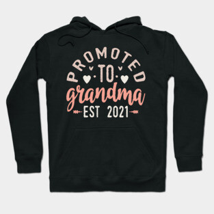 Promoted To Grandma Est 2021 Hoodie