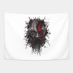 🔥 Kratos 🔥 God of war Tapestry
