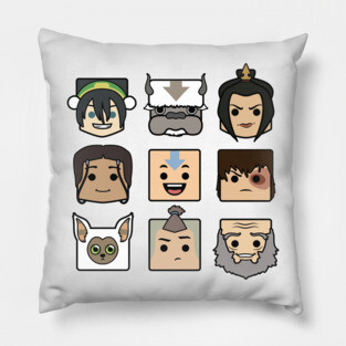 Avatar & Friends - Avatar the Last Airbender Pillow