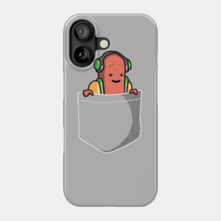 Pocket Hot Dog Dancing HotDog Filter Meme Phone Case