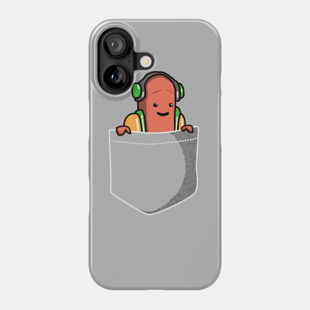Pocket Hot Dog Dancing HotDog Filter Meme Phone Case by dumbshirts