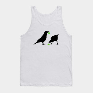 Saint Patrick's Day Kelly Green Shamrock Crows for Bird Lovers Tank Top