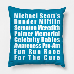Michael Scott's Rabies Fun Run Pillow