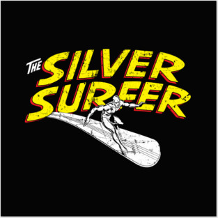 Classic Silver Surfer V2 (Grunged) Posters and Art