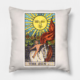 The Sun Tarot Card Pillow