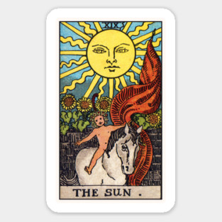 The Sun Tarot Card Sticker