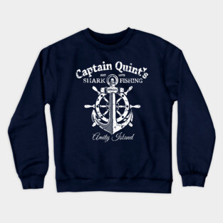 Captain Quint's Shark Fishing Crewneck Sweatshirt